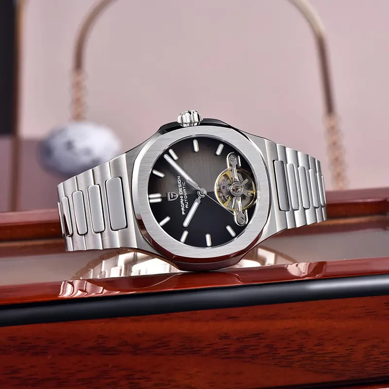 Pagani Design Automatic Black-Grey Dial Men's Watch- PD-YS025